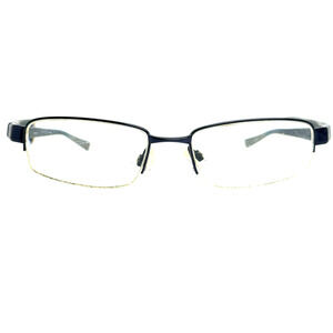 Nike 8090 412 Blue Gray Half Rim Eyeglasses Frames 50-17 140 Men 19167